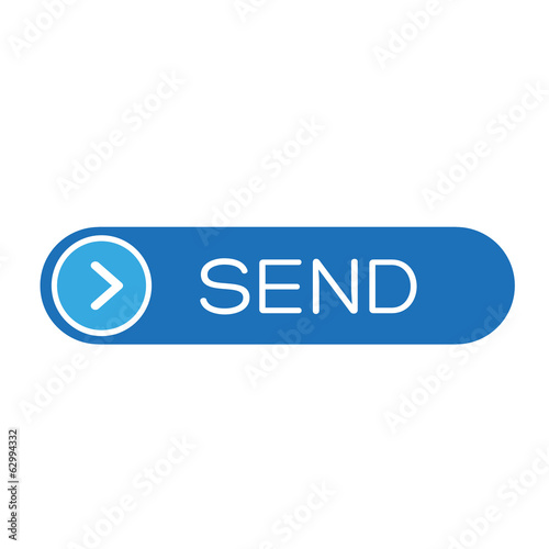 Vector: Blue send button, mail mesage vector Blue send button, mail mesage vector