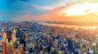 Colorful Sunset in New York Colorful Sunset in New York