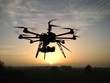 Drone in the sunset Drone in the sunset