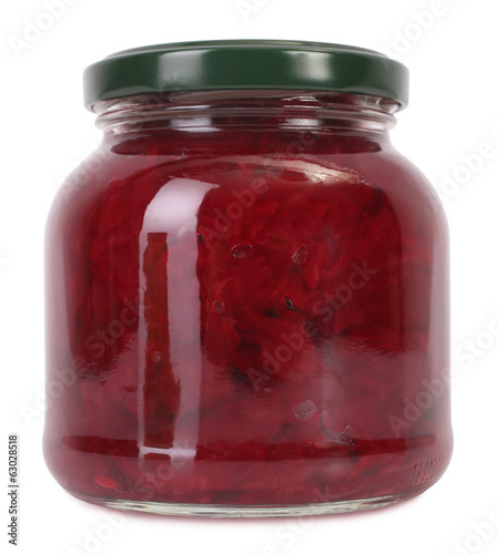 Photo: Beetroot preserve in jar Beetroot preserve in jar