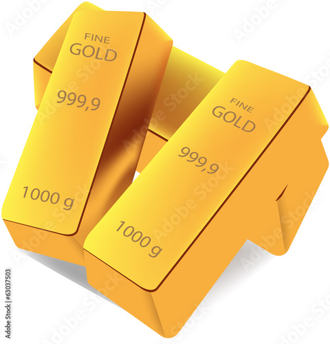 Vector: lingotti d'oro lingotti d'oro