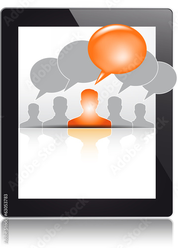 Vector: Tablet, App, Social Media Tablet, App, Social Media
