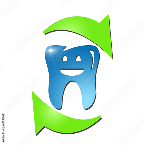 Illustration: 3 D Dental Logo 3 D Dental Logo