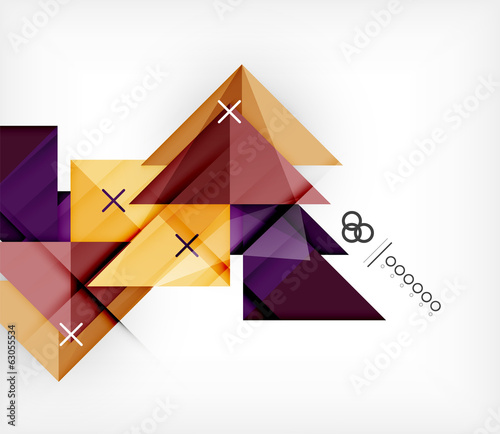 Vector: Vector Geometric Design Template For Brochure | Booklet Vector Geometric Design Template For Brochure | Booklet