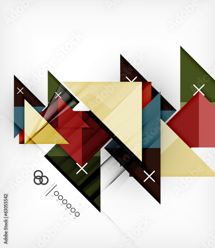 Vector: Vector Geometric Design Template For Brochure | Booklet Vector Geometric Design Template For Brochure | Booklet