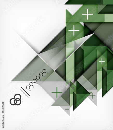 Vector: Vector Geometric Design Template For Brochure | Booklet Vector Geometric Design Template For Brochure | Booklet