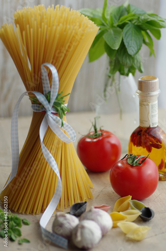 Photo: Pasta frische Nudeln auf den Tisch Pasta frische Nudeln auf den Tisch