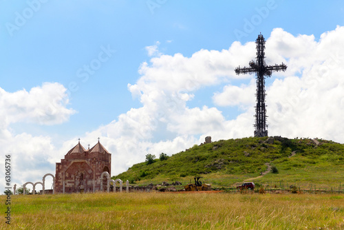Photo: Memorial cross height of 33 meters in 1712 as a small crosses Memorial cross height of 33 meters in 1712 as a small crosses