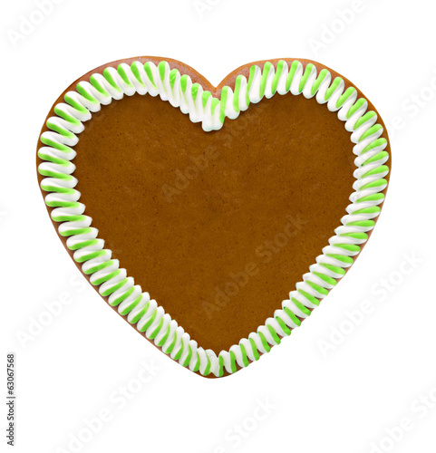 Photo: Grünes Lebkuchenherz Grünes Lebkuchenherz