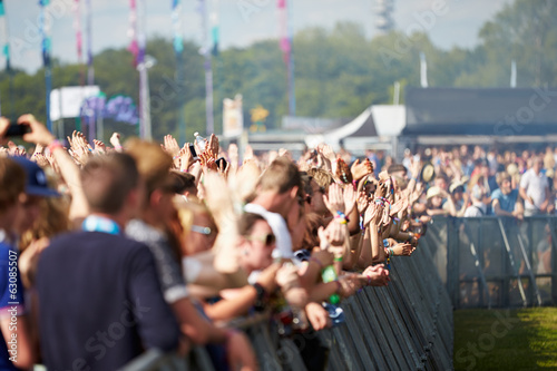 Photo: Crowds Enjoying Themselves At Outdoor Music Festival Crowds Enjoying Themselves At Outdoor Music Festival