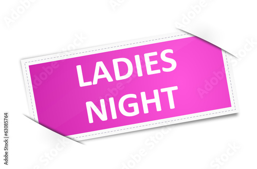 Vector: Schild Ladies Night Schild Ladies Night