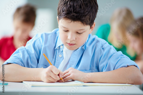 Photo: Working at lesson Working at lesson