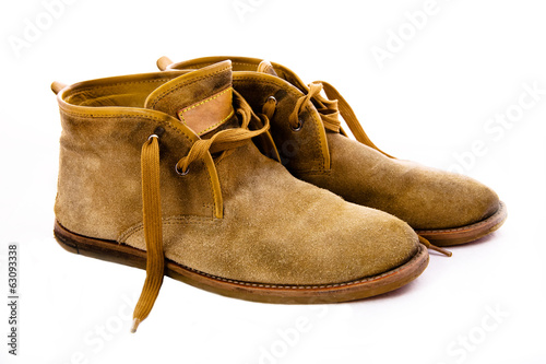 Photo: old fashioned brown boots old fashioned brown boots