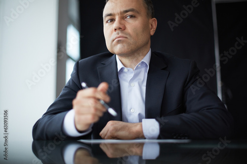 Photo: Man at workplace Man at workplace