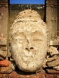Face of Buddha erode Face of Buddha erode