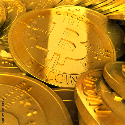 Illustration: gold bitcoins gold bitcoins