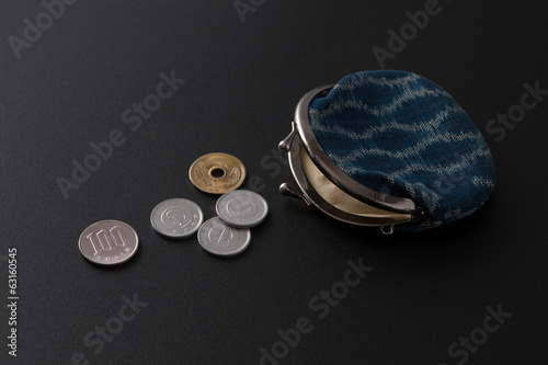 Photo: 硬貨と財布 硬貨と財布