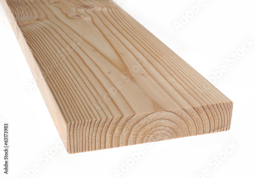 Photo: Clean freshly cut wooden plank Clean freshly cut wooden plank