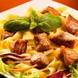 Pasta with meat and vegetables Pasta with meat and vegetables
