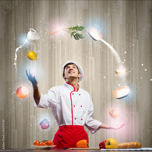 Photo: Cook at kitchen Cook at kitchen