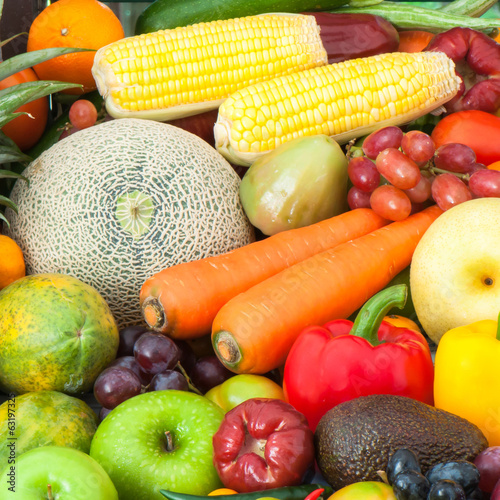 Photo: Fruits and vegetables for healthy Fruits and vegetables for healthy