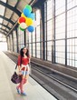 Pretty woman with balloons Pretty woman with balloons