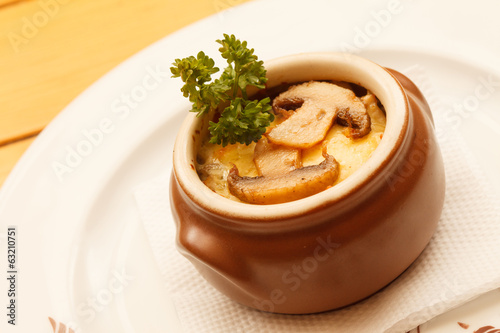 Photo: Julienne with mushrooms Julienne with mushrooms