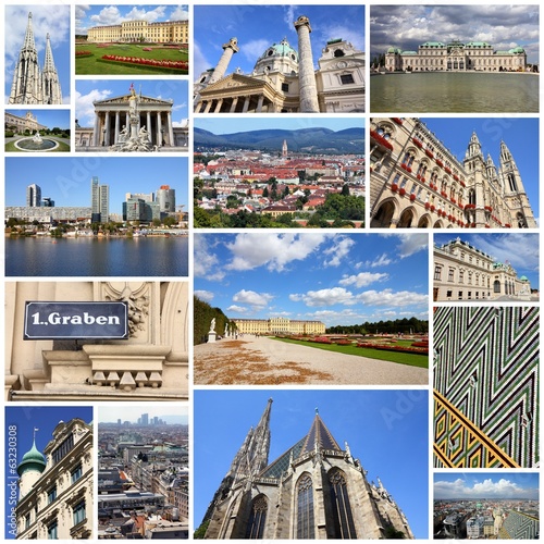Photo: Vienna photos - collage set Vienna photos - collage set