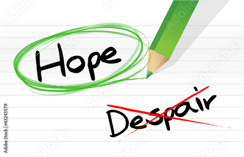 Illustration: hope over despair illustration design hope over despair illustration design