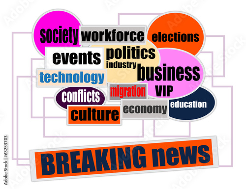 Vector: Breaking news Breaking news
