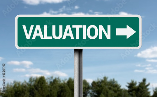 Photo: Valuation road sign Valuation road sign