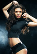 sexy beautiful brunette police woman sexy beautiful brunette police woman