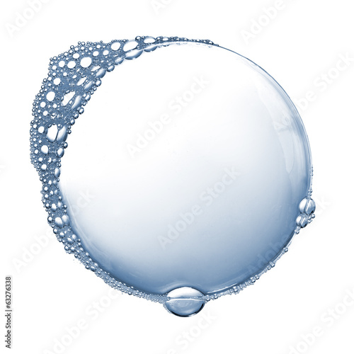 Photo: Soap foam bubbles isolated Soap foam bubbles isolated