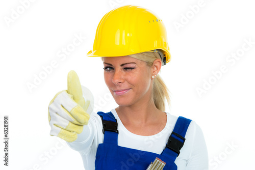 Photo: handwerker zwinkert handwerker zwinkert