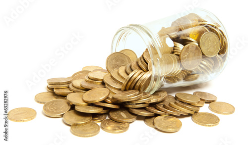Photo: golden coins golden coins