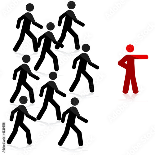 Vector: Follow the leader Follow the leader