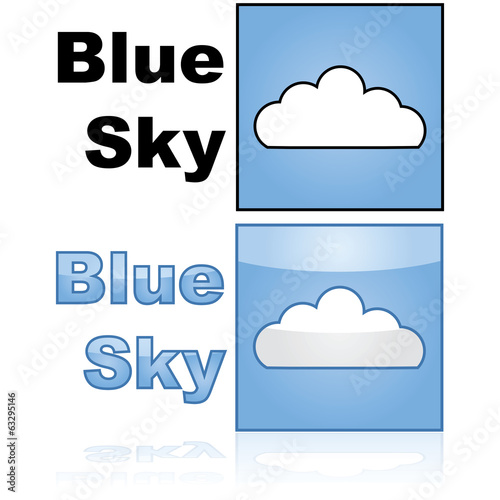 Vector: Blue sky Blue sky