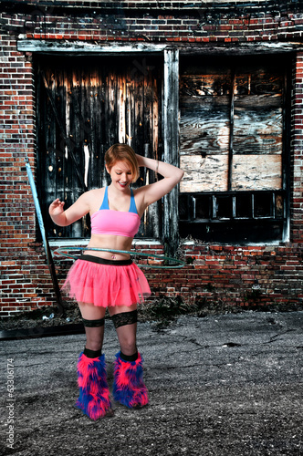 Photo: Woman with Hula Hoop Woman with Hula Hoop