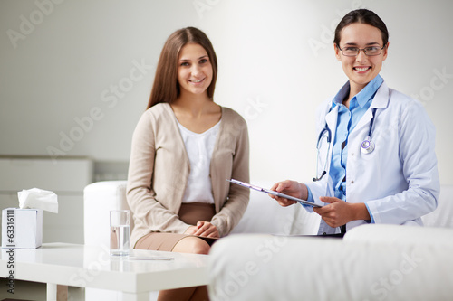 Photo: Doctor and patient Doctor and patient