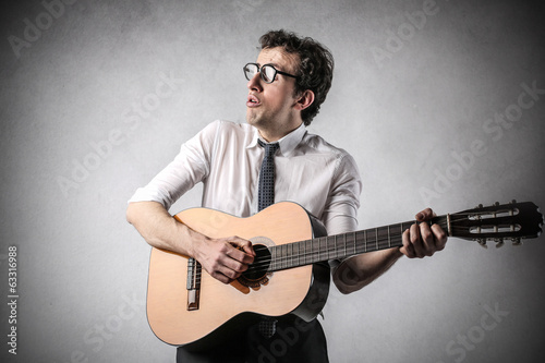 Photo: businessman with guitar businessman with guitar