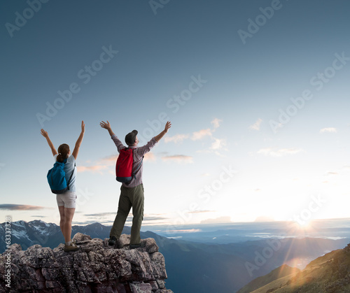 Photo: couple hiking couple hiking