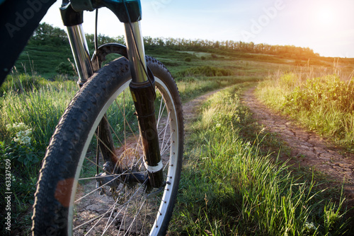 Photo: riding bicycle in summer riding bicycle in summer