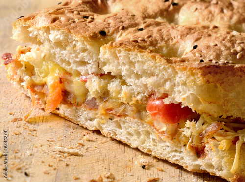 Photo: Turkish Bread filling ham, cheese Turkish Bread filling ham, cheese