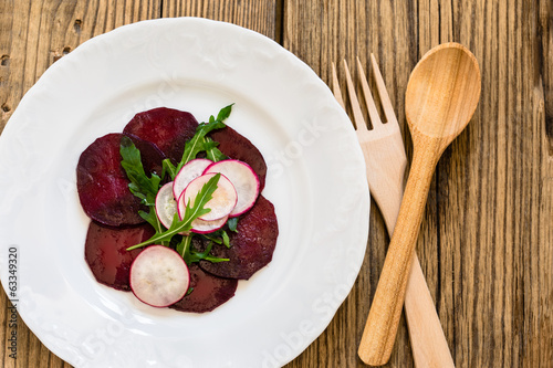 Photo: Beetroot radish carpaccio Beetroot radish carpaccio