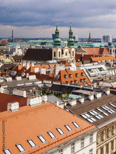 Photo: Vienna, Austria. View of the city from the Cathedral of St Stefa Vienna, Austria. View of the city from the Cathedral of St Stefa