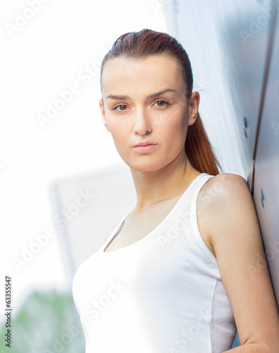 Photo: Portrait of a sports - fitness woman Portrait of a sports - fitness woman
