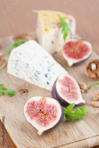 Photo: Cheese board with figs and nuts Cheese board with figs and nuts