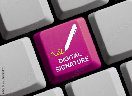 Illustration: Digital Signature online Digital Signature online