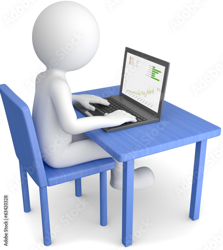 Illustration: Heimarbeit am PC Heimarbeit am PC