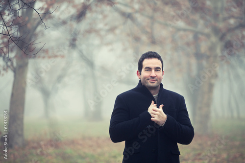 Photo: Man in a park Man in a park